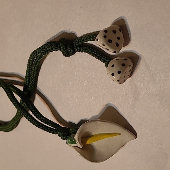 Barbara  “Calla Lily”,  lariat necklace - Picture 2 of 5